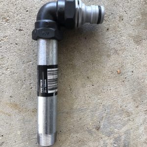 20mm x 19mm Weighted Caravan Park Discharge Point End, 19mm snap hose adaptor end